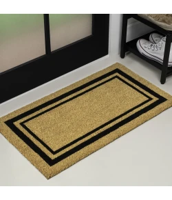 Jonathan Y CocoHarbor Greet Mats Black NRF107A 3ft. X 4ft. Rect. Rug