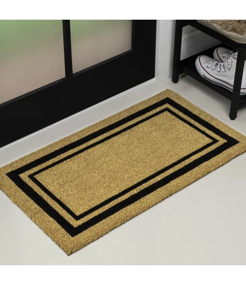 Jonathan Y CocoHarbor Greet Mats Black NRF107A 3ft. X 4ft. Rect. Rug