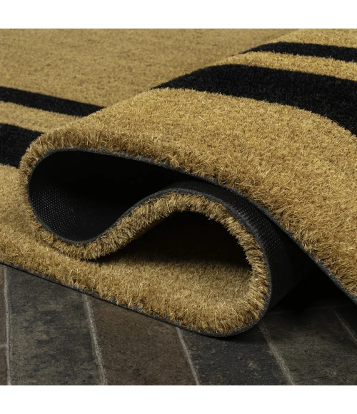 Jonathan Y CocoHarbor Greet Mats Black NRF107A 3ft. X 4ft. Rect. Rug