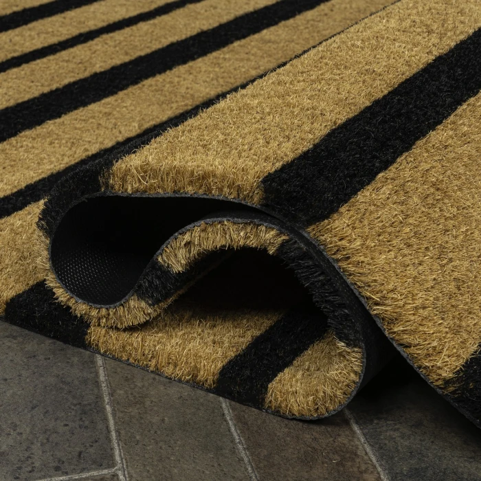 Jonathan Y CocoHarbor Greet Mats Black NRF108A 2ft. X 4ft. Rect. Rug