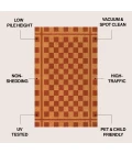 Jonathan Y CocoHarbor Greet Mats Red NRF109A 4ft. X 6ft. Rect. Rug