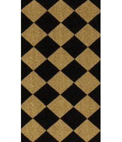 Jonathan Y CocoHarbor Greet Mats Black NRF111A 2ft. X 4ft. Rect. Rug