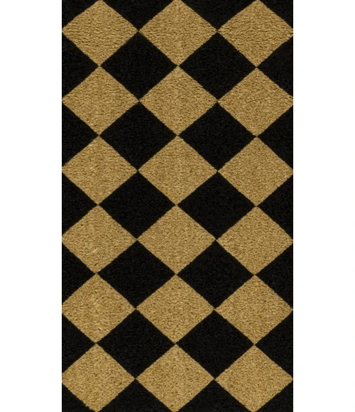 Jonathan Y CocoHarbor Greet Mats Black NRF111A 2ft. X 4ft. Rect. Rug