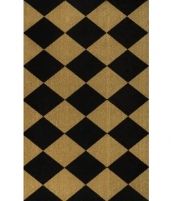 Jonathan Y CocoHarbor Greet Mats Black NRF111A 4ft. X 6ft. Rect. Rug