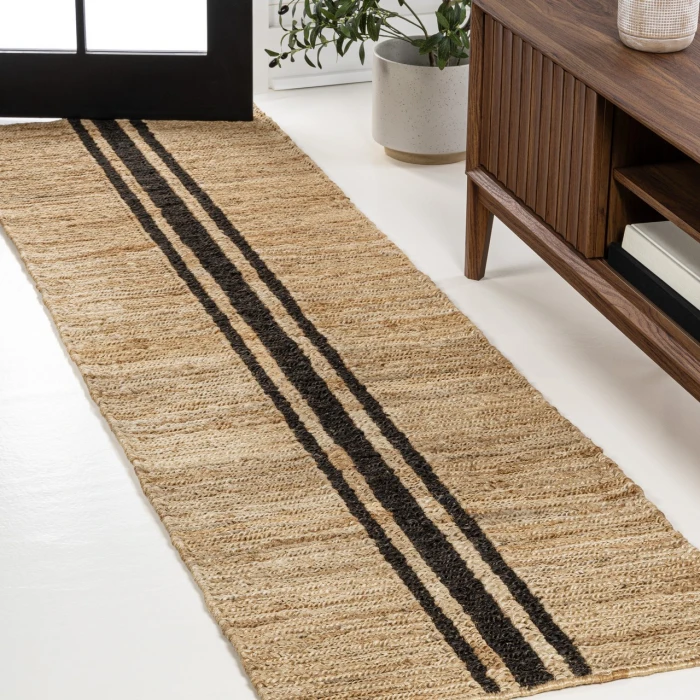Jonathan Y NATURAL FIBER Brown NRF200A 2ft. X 8ft. Rect. Rug