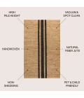 Jonathan Y NATURAL FIBER Ivory SMB124D 8ft. X 10ft. Rect. Rug