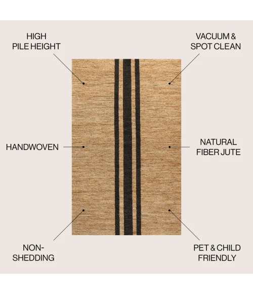 Jonathan Y NATURAL FIBER Ivory SMB124D 8ft. X 10ft. Rect. Rug