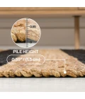 Jonathan Y NATURAL FIBER Brown NRF202B 3ft. X 5ft. Rect. Rug