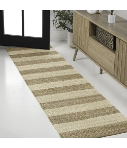 Jonathan Y NATURAL FIBER Brown NRF202C 2ft. X 10ft. Rect. Rug