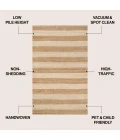 Jonathan Y NATURAL FIBER Brown NRF202C 3ft. X 5ft. Rect. Rug