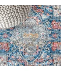 Manisa Vintage Medallion Ivory/Peacock Blue/Coral 3 ft. x 5 ft. Area Rug