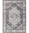Kesan Vintage Medallion Charcoal Grey/Ivory 3 ft. x 5 ft. Area Rug