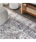 Kesan Vintage Medallion Charcoal Grey/Ivory 3 ft. x 5 ft. Area Rug