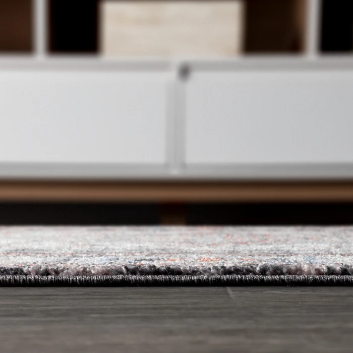 Kesan Vintage Medallion Charcoal Grey/Ivory 3 ft. x 5 ft. Area Rug