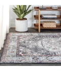 Kesan Vintage Medallion Charcoal Grey/Ivory 3 ft. x 5 ft. Area Rug