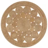 Jonathany Ansa Collection RNF100A Natural Area Rug 3 ft. X 3 ft. Round