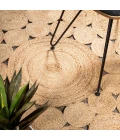 Cassia Round Natural Jute Boho Circle Natural 3' Round Area Rug
