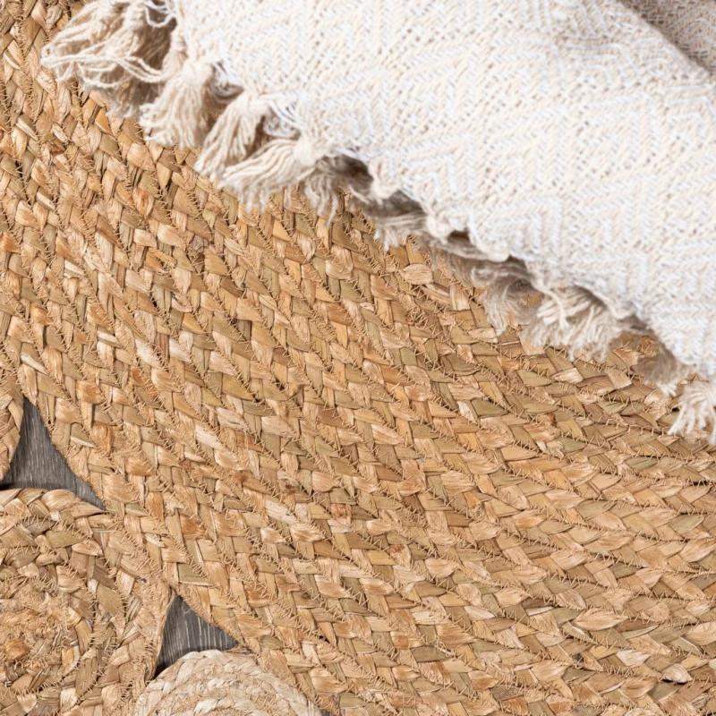 Eden Round Natural Jute hippie Circle Natural 3' Round Area Rug