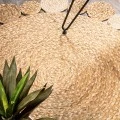 Eden Round Natural Jute hippie Circle Natural 3' Round Area Rug