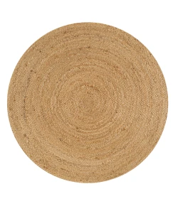 Jonathany Ansa Collection RNF103A Natural Area Rug 4 ft. X 4 ft. Round
