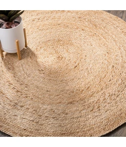 Jonathany Ansa Collection RNF103A Natural Area Rug 4 ft. X 4 ft. Round