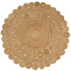 Jonathany Ansa Collection RNF104A Natural Area Rug 3 ft. X 3 ft. Round