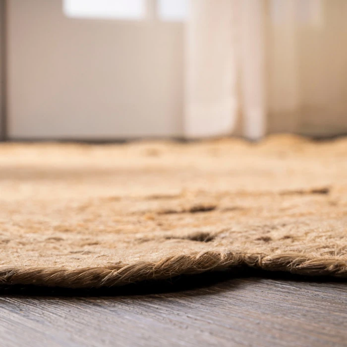 Bodhi Round Natural Jute hippie Circle Natural 5' Round Area Rug