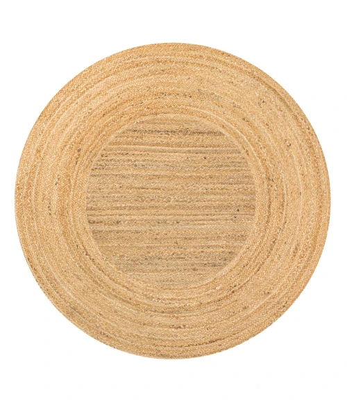 Harmony Boho Jute Circle Natural 6' Round Area Rug