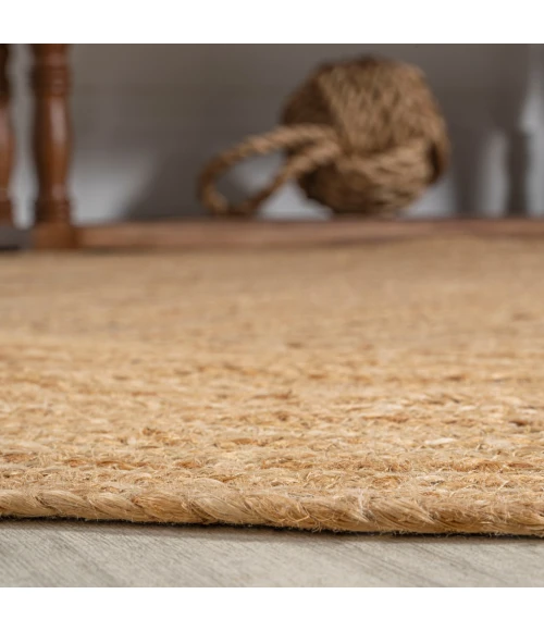 Harmony Boho Jute Circle Natural 6' Round Area Rug