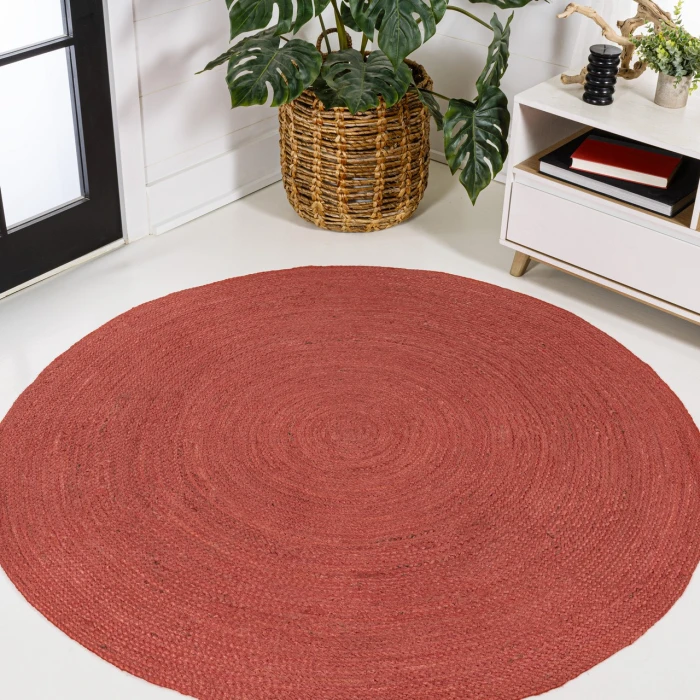 Jonathan Y ANSA COLLECTION Red RNF116A 5ft. Round Rug