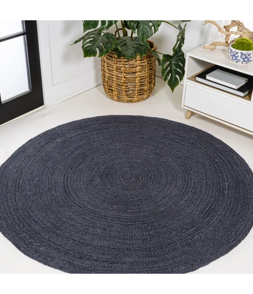 Jonathan Y ANSA COLLECTION Blue RNF116C 6ft. Round Rug