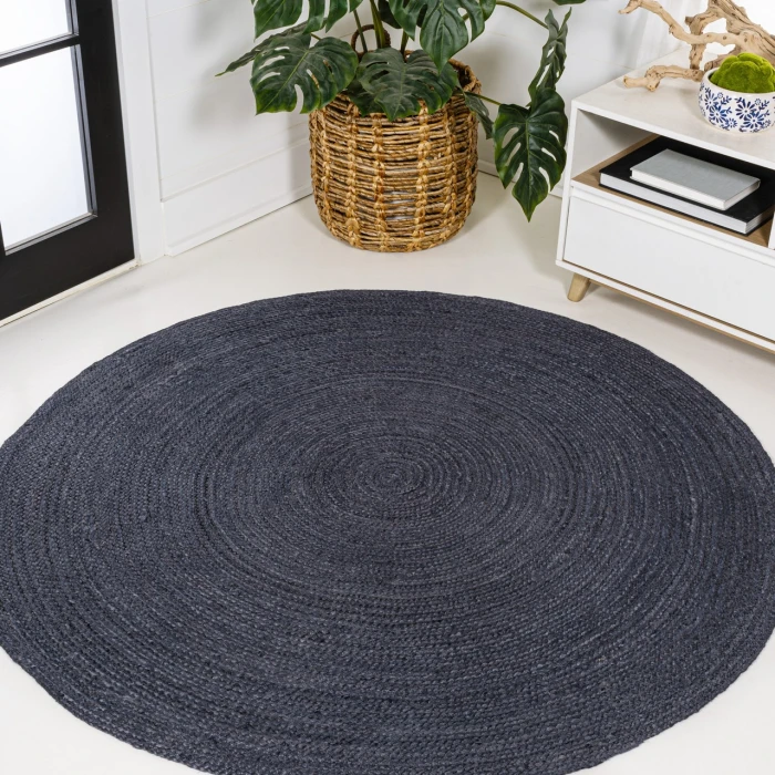 Jonathan Y ANSA COLLECTION Blue RNF116B 5ft. Round Rug