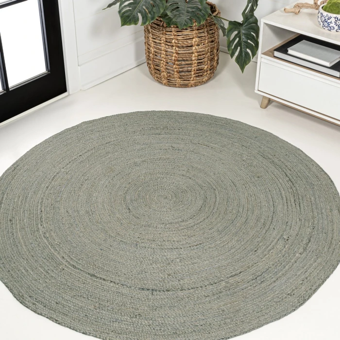 Jonathan Y ANSA COLLECTION Gray RNF116D 5ft. Round Rug