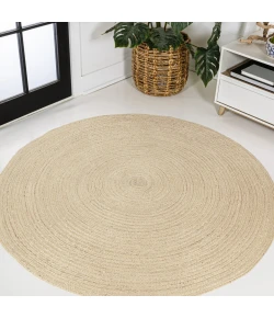 Jonathan Y ANSA COLLECTION Black RNF116F 6ft. Round Rug