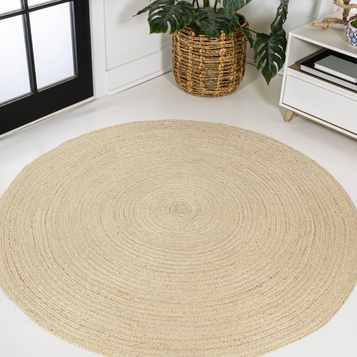 Jonathan Y ANSA COLLECTION Ivory RNF116E 5ft. Round Rug