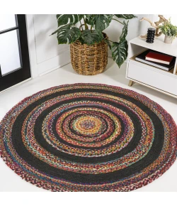 Jonathan Y ANSA COLLECTION White RNF117B 6ft. Round Rug