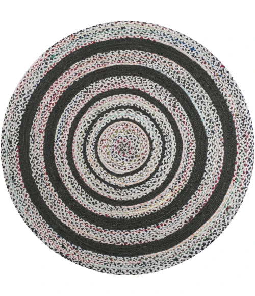 Jonathan Y ANSA COLLECTION White RNF117B 4ft. Round Rug