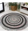 Jonathan Y ANSA COLLECTION White RNF117B 4ft. Round Rug