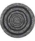 Jonathan Y ANSA COLLECTION Black RNF117C 4ft. Round Rug
