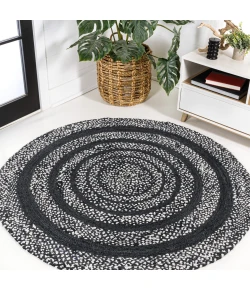 Jonathan Y ANSA COLLECTION Blue RNF118A 6ft. Round Rug
