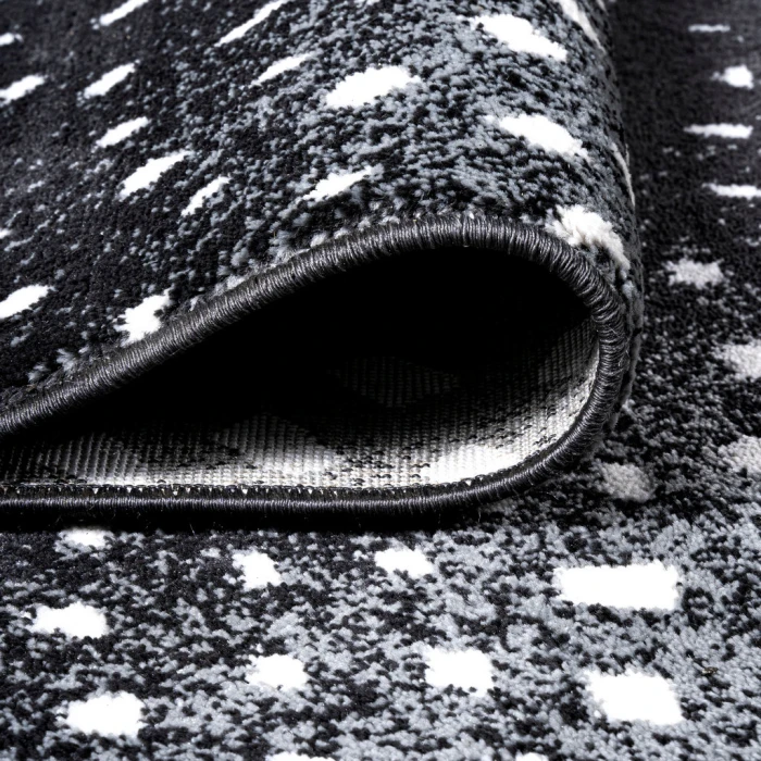 Antelope Modern Animal Black/Cream 2 ft. x 8 ft. Runner Rug