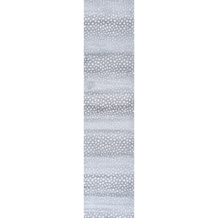 Antelope Modern Animal Light Gray/Cream 2 ft. x 8 ft. Runner Rug