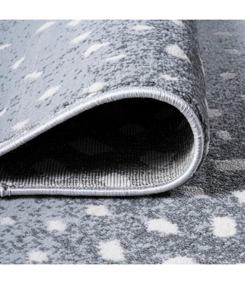 Antelope Modern Animal Light Gray/Cream 2 ft. x 10 ft. Runner Rug