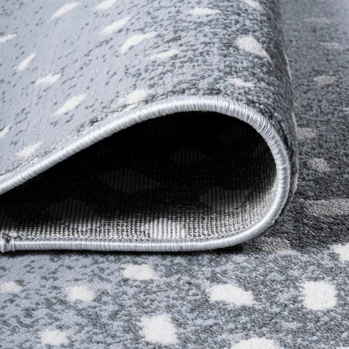 Antelope Modern Animal Light Gray/Cream 3 ft. x 5 ft. Area Rug