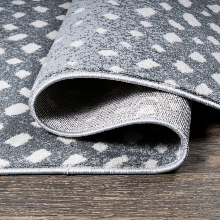 Antelope Modern Animal Light Gray/Cream 2 ft. x 8 ft. Runner Rug