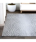 Antelope Modern Animal Light Gray/Cream 3 ft. x 5 ft. Area Rug