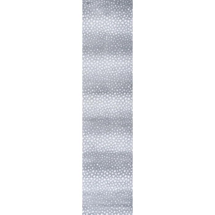 Antelope Modern Animal Gray/Cream 2 ft. x 10 ft. Runner Rug