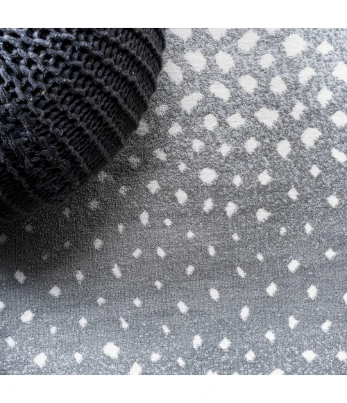 Antelope Modern Animal Gray/Cream 2 ft. x 10 ft. Runner Rug