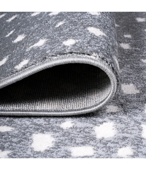 Antelope Modern Animal Gray/Cream 2 ft. x 10 ft. Runner Rug