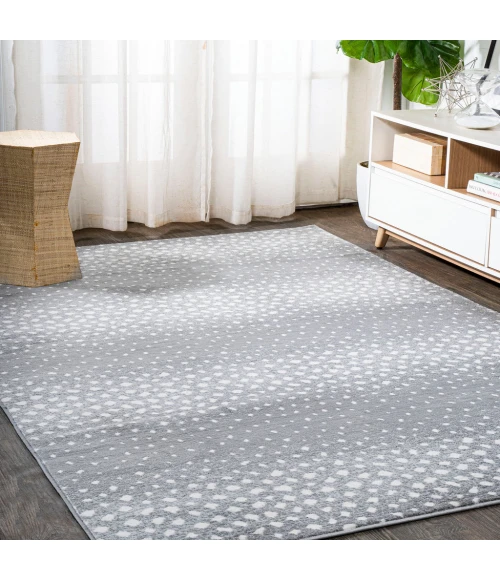 Antelope Modern Animal Gray/Cream 5 ft. x 8 ft. Area Rug